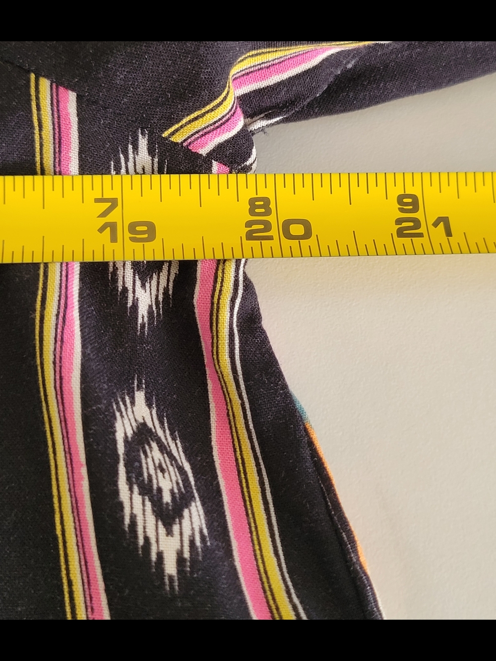 Savanna Jane Embroidered Boho Tunic Blouse Black Multi Color Medium - Picture 9 of 10